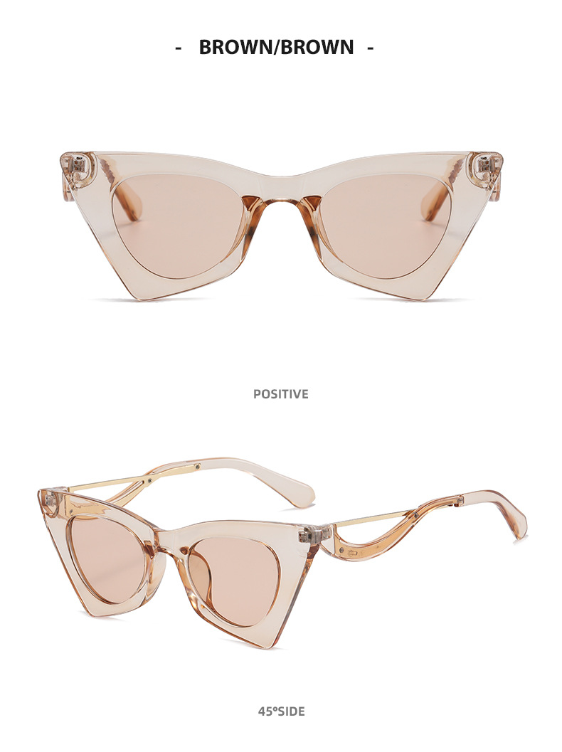 New Cat Eye Styling, Face Shaping, Self Taking Sunglasses, Flat Light Mirrors, Walking Show, Personalized and_voghion.com