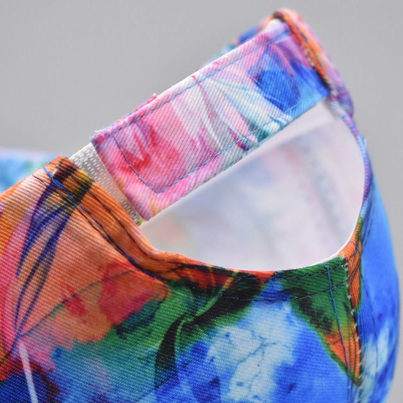 Neuer personalisierter bunter Baseballhut mit Entenzunge im Freien mit Farbverlaufsdruck_voghion.com