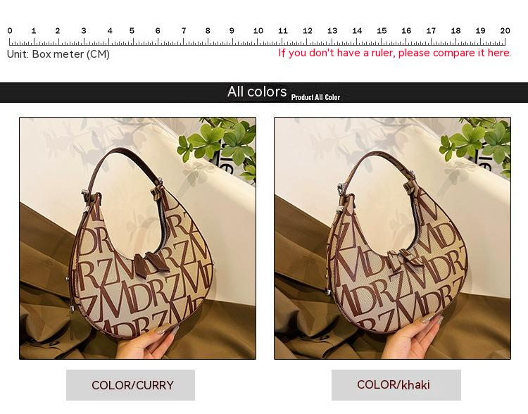 Schulter Tasche 2023 Neue Mode Druck Persönlichkeit Internet Celebrity Damen Unterarm Tasche Textur Kette Diagonal Tasche Beste Verkauf_voghion.com