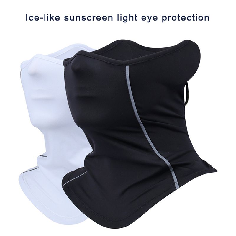 Masca reflectorizanta pentru jumatate de fata de vara, matase de gheata, protectie solara rezistenta la praf, guler pentru gat, bandana sportiva, barbati, femei_voghion.com