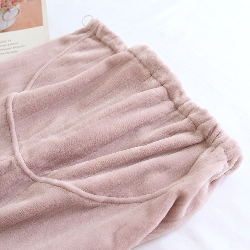 Calças de maternidade ultramacias com suporte para barriga - Calças térmicas de flanela grossa para gravidez e pós-parto (várias estampas e tamanhos)_voghion.com