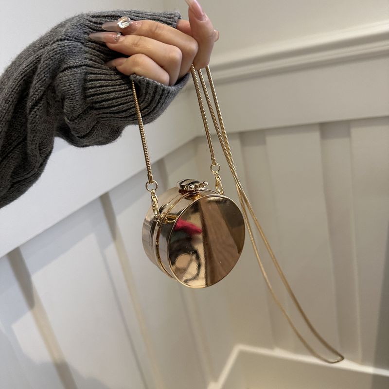 Mini borsa rotonda in acrilico personalizzata per torte, piccola borsa per ragazze, alla moda, versatile, con croce diagonale, scatola per il trucco_voghion.com