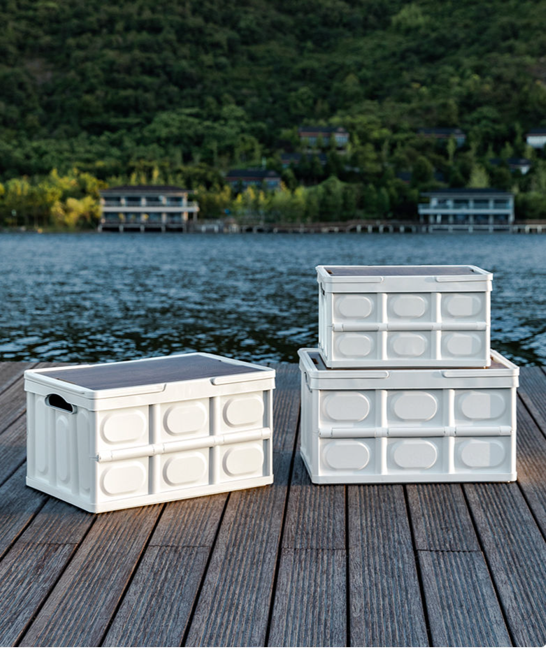 Contenitore per alimenti portatile pieghevole per bagagliaio auto da campeggio e picnic_voghion.com