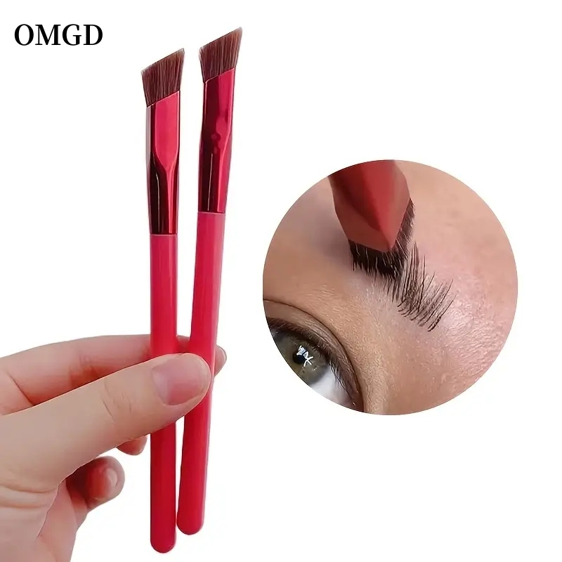 5 wilde Augenbrauenbürsten, Multifunktionssimulation, Augenbrauenhaar, M-Kontur, Lidschatten, Concealer, quadratische Augenbraue_voghion.com