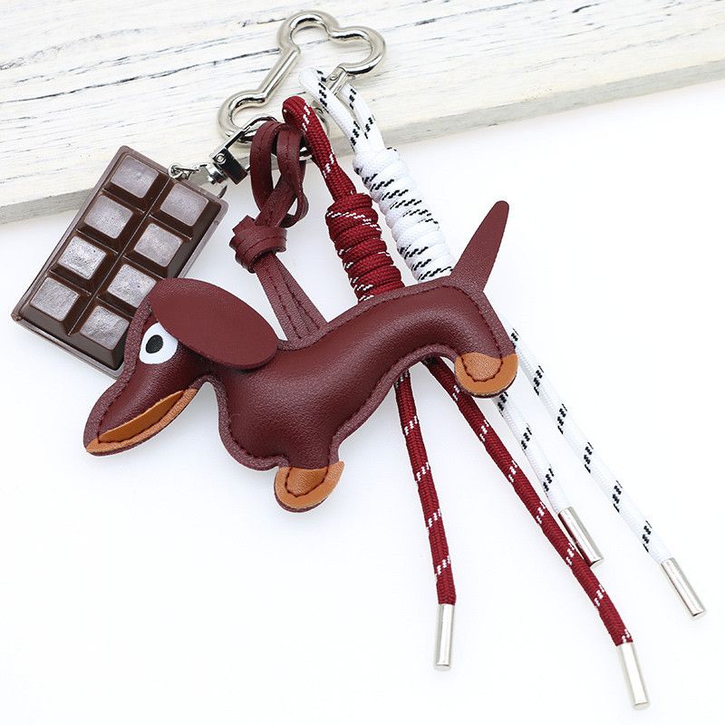 Bag Charm New Cartoon Personality Keychain Bag Pendant Series Dachshund Animal Shape Bag Pendant Decoration Wholesale_voghion.com