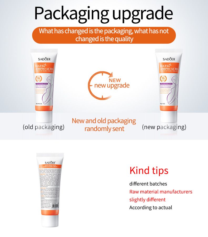 Crema idratante all'avena inglese completa 40 g SADOER Lozione per il corpo delicata e non irritante per la cura della pelle_voghion.com