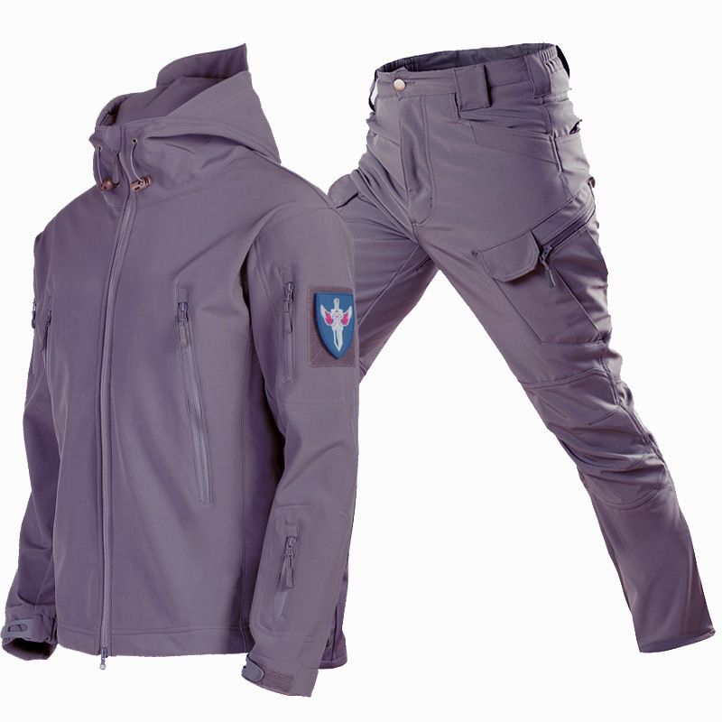 Miesten vaatteet 2024 Uusi Soft-Shell Hardshell -puku naamiointitakki Fleece-takki Tactical Jacket -takki_voghion.com