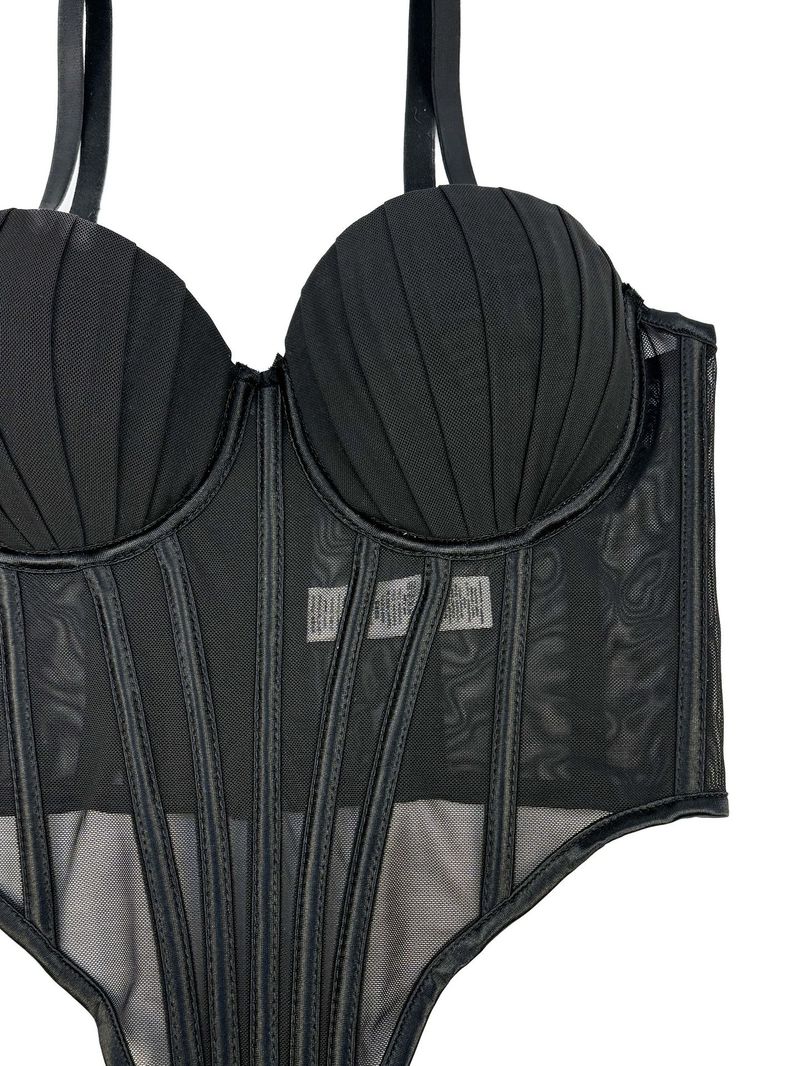 Women's Clothing Pleated Design Herringbone Bra High End Outer Wear Bra With Cup Pads Body Shaping Sling_voghion.com