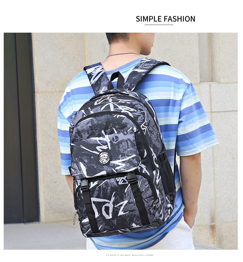 Backpack Trendy Junior And Senior High School Student Backpack Fashion Camouflage Travel Large Capacity Computer Backpack_voghion.com