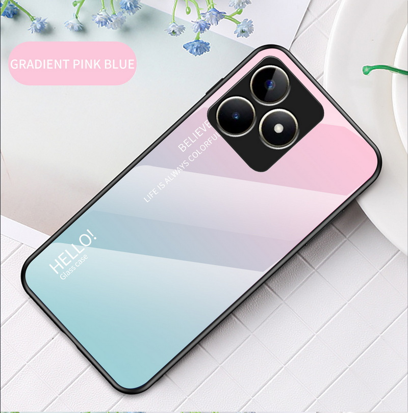 Gradiënt Gehard Glas Bescherm Case voor Realme C53 C55 C33 C35 C31 C30 C30S C15 C11 GT Neo 5 3T GT 3 2 Pro Master_voghion.com