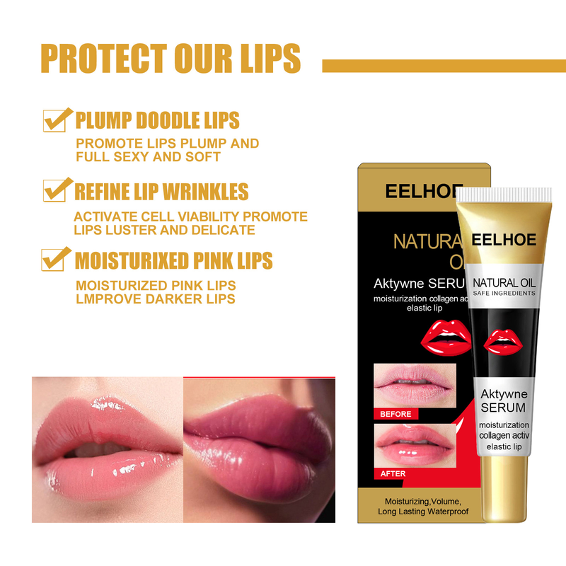 oil Beautiful lip removes lip wrinkles, moisturizes, moisturizes dry cracks, replenishes water, removes dead skin, and_voghion.com