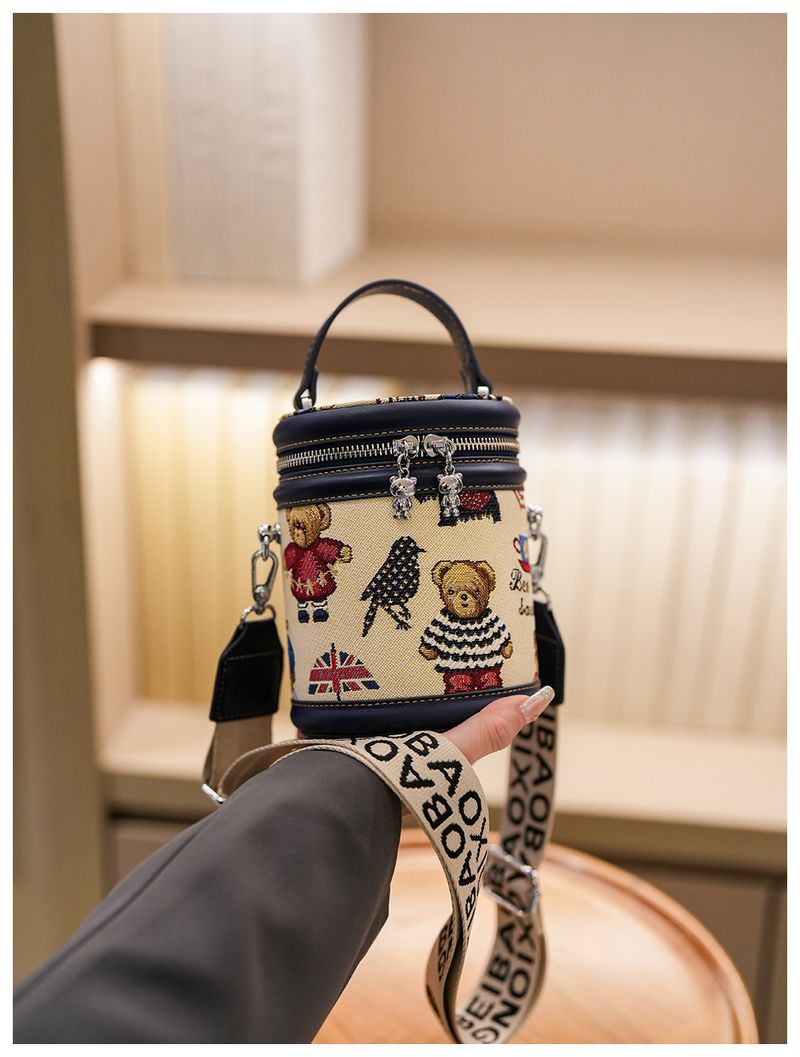 Borsa a secchiello da donna, borsa a tracolla di tendenza, borsa da pendolare alla moda_voghion.com