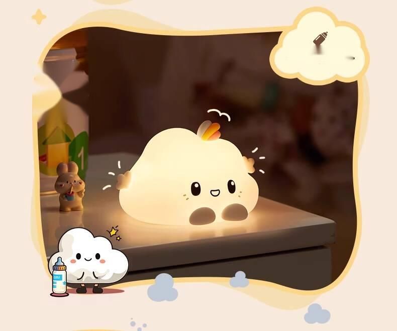 Cloud Silicone Night Internet Celebrity Ta Slee Comanion Nursing High-end Atmoshere Light Deskto Ornament Table_voghion.com