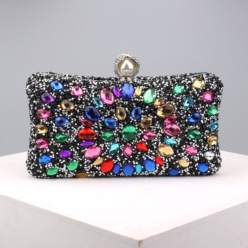 Popular diamond-encrusted bag dinner bag women's fashion banquet versatile dress evening bag_voghion.com