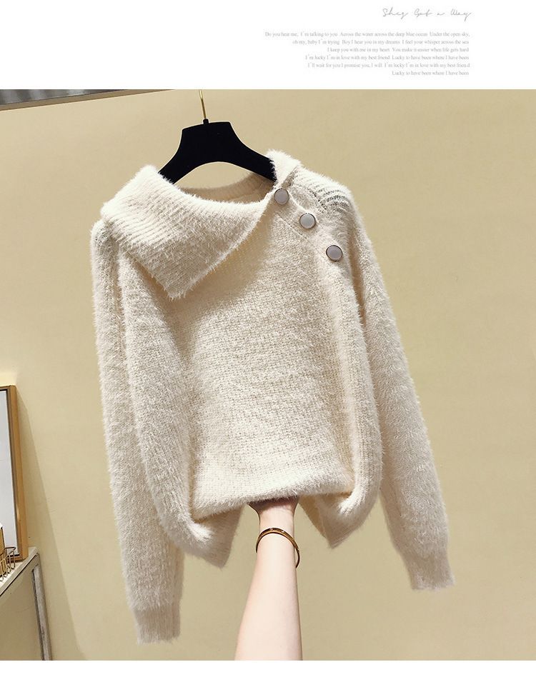Women's Clothing three piece suit for women, designer sweater, thickened slim vest coat, high waist, cable pattern, wide leg casual pants_voghion.com