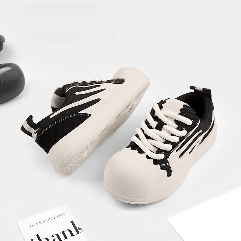 Thick Bottom Eggshell Canvas Shoes Men's,Women's,2025 Summer New Breathable_voghion.com