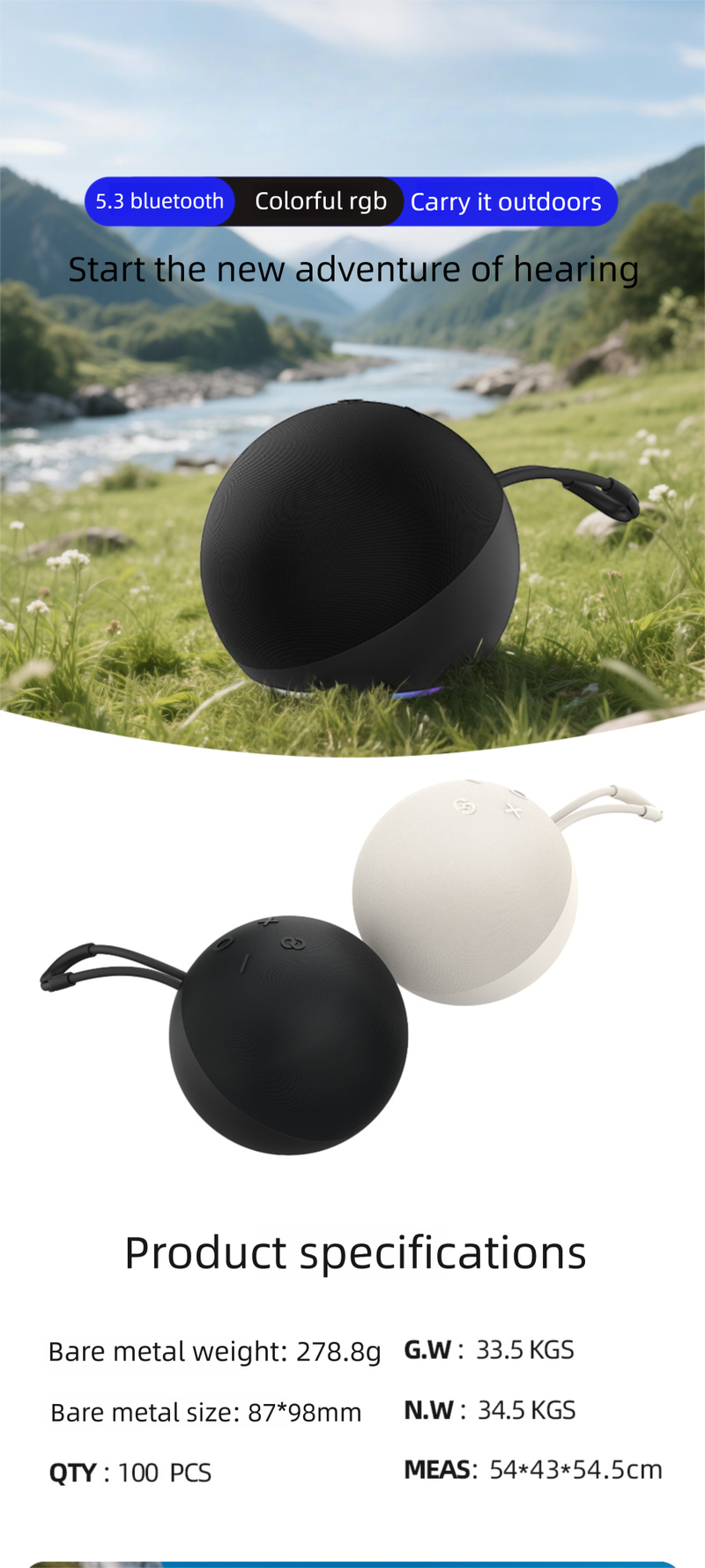 New Wireless Fabric Outdoor Subwoofer Desktop Mini Bluetooth Speaker_voghion.com