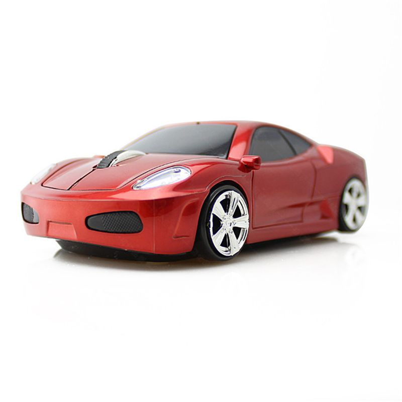 Xinweiqing 2,4 GHz 1600 DPI USB 2.0 Männer Sportwagen Form Wireless Optical Gaming Mouse Geschenk_voghion.com