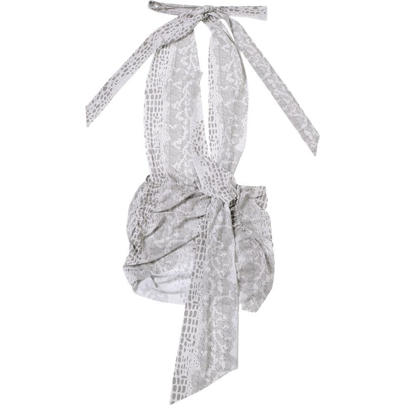 Abito estivo senza maniche, quadrato, midi, mini, con bottoni, stampato, resistente e traspirante._voghion.com
