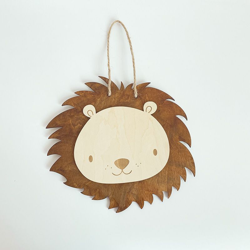 Wandbehang mit Löwenmotiv im nordischen Stil für Kinderzimmer, Heimdekoration im Cartoon-Stil, Baby-Foto-Requisiten_voghion.com