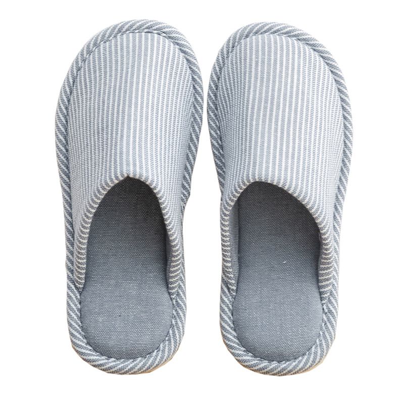 Scarpe da casa in stile giapponese, in cotone, per coppie, per stare al caldo in casa, con tacchi alti primaverili e autunnali, antiscivolo in EVA_voghion.com