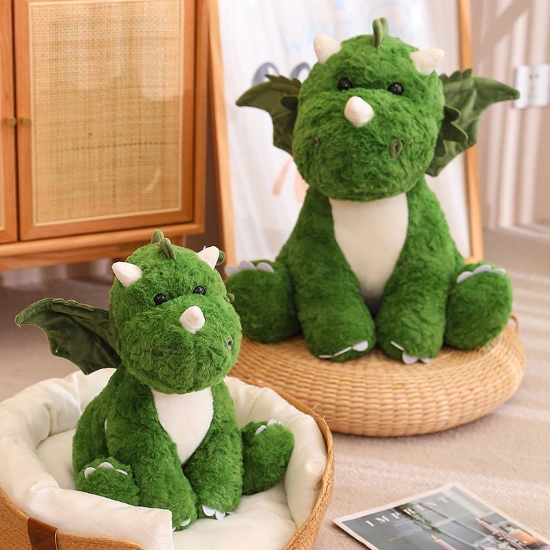 Cute Dragon Toy Plush With Wings Dinosaur Egg Stuffed Animal For Kids Soft And Cuddly Doll Girls For_voghion.com
