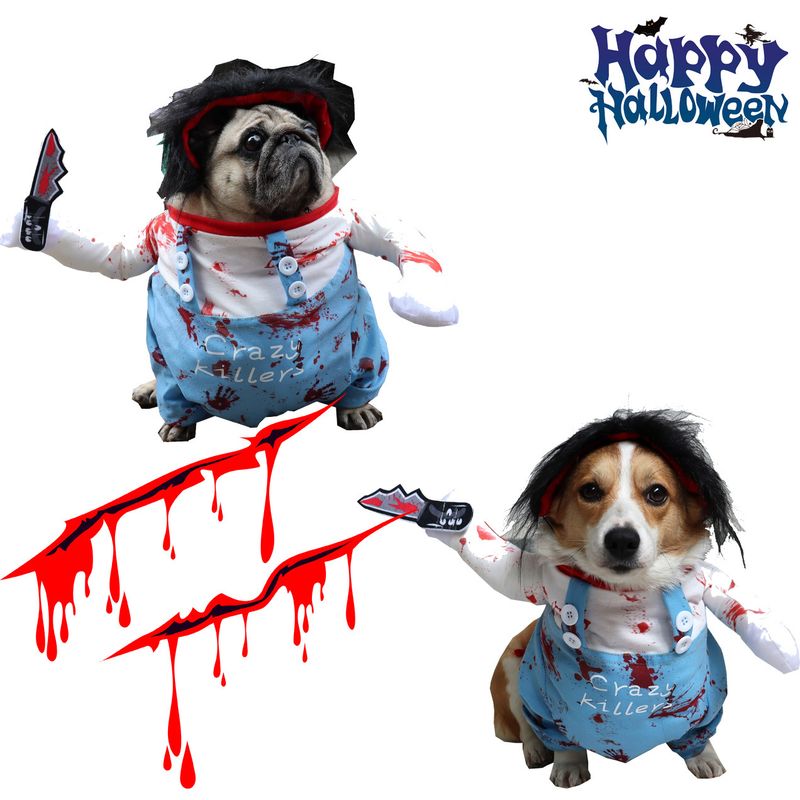 Halloween Outfit Hond Kat Kleding Huisdier Transformatie Kostuum Grappige Kleding_voghion.com