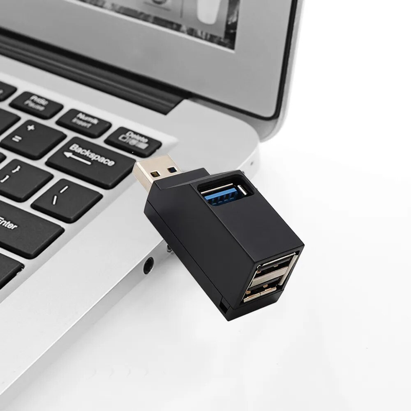3.0 HUB Adapter Extender Spl Box 3 Ports For PC Laptop Book Phone High Speed Data Transfer USB_voghion.com