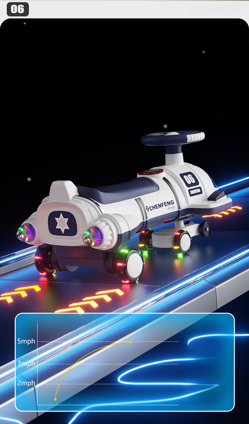 Children's Electric Twist Anti-Tip Universal Wheels Ride-On Adult Rechargeable Boys Girls Baby Scooter Swing Car_voghion.com