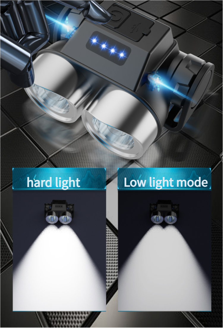 Luce anteriore per bicicletta, illuminazione notturna, potente torcia ricaricabile, ultra luminosa, impermeabile, per studenti, da esterno, per montagna_voghion.com