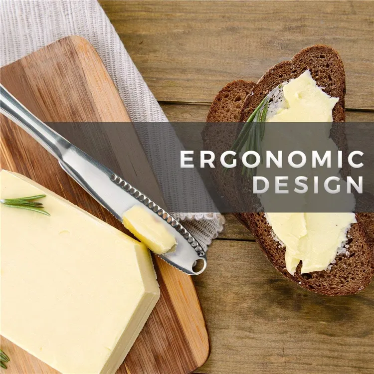 Jam- en kaasmes van roestvrij staal - Toastroomsmeerder, botergatdessertbestek, klasse 430_voghion.com