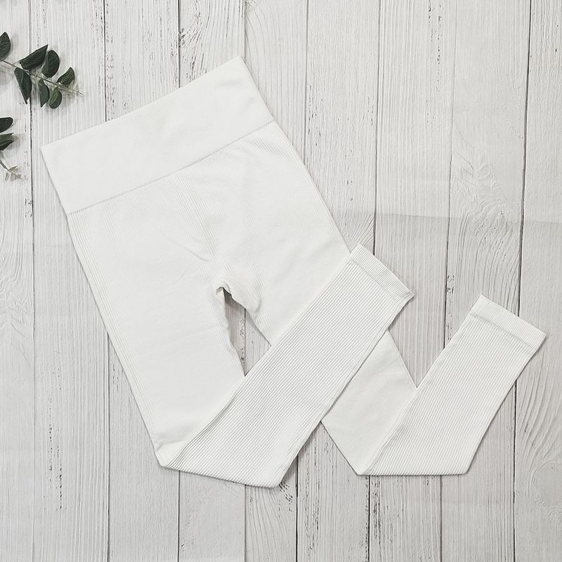 Colanți sport pentru femei, fără sudură, cu nervuri, pentru yoga, sport ..._voghion.com