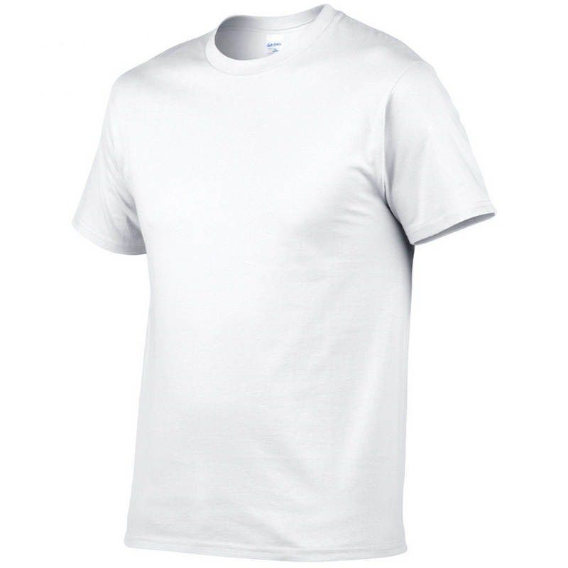 Nuova maglietta estiva a maniche corte con scollo tondo in 100% puro cotone, modello Gildan Rest Sports da uomo alla moda_voghion.com