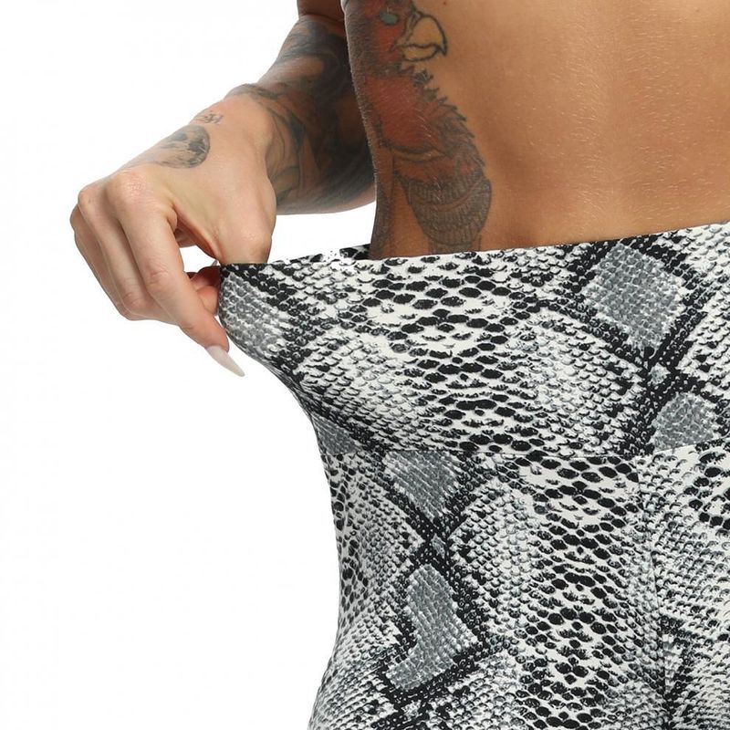 Women's yoga Pants Leopard Print Large Size Printed Pocket Slim Butt Lifting Sports Yoga Pants Leggings XY6645_voghion.com
