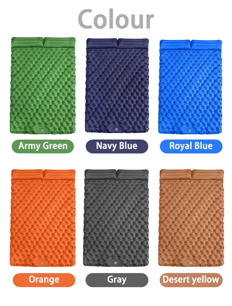 LT 04 New Single Diamond TPU Inflatable Pad Outdoor Tent Sleeping Pad Camping Ultra Light Portable Moisture Proof Pad_voghion.com