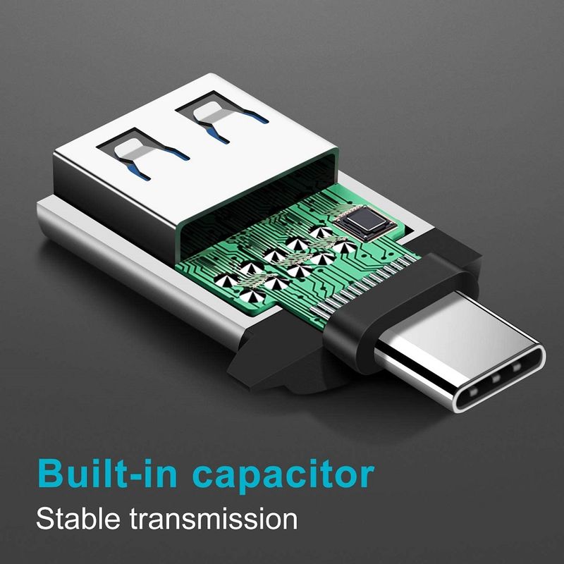 2 ADET 3.0 Tip C OTG Şarj Adaptörü Konnektörü Tip-C'den Erkek Tip-c Adaptör Dönüştürücü PC Kitap Araba USB iPad_voghion.com