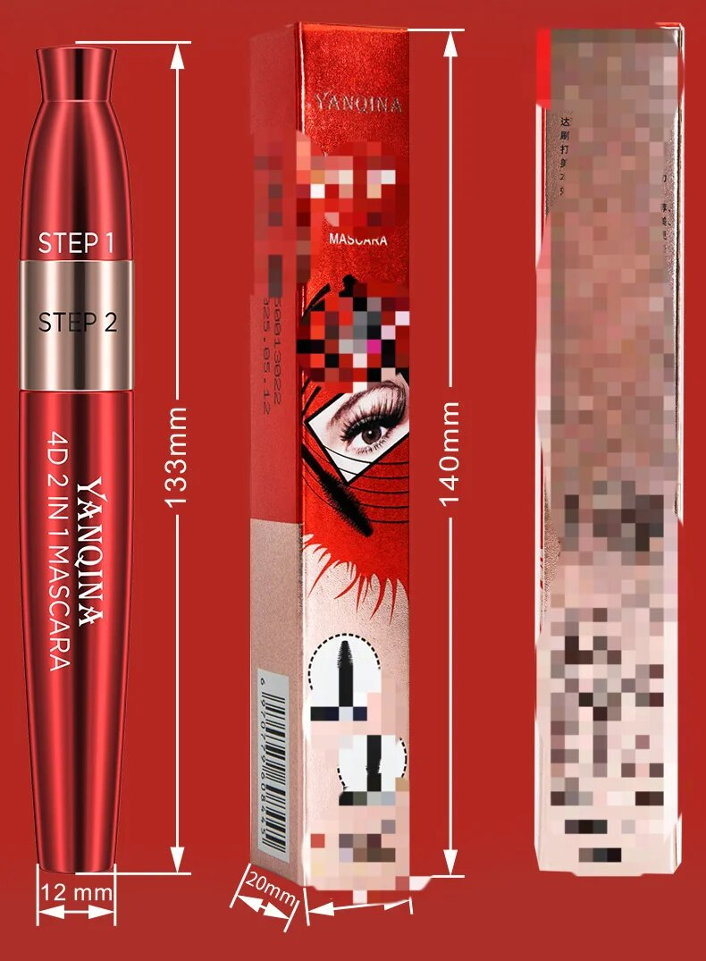 YANQINA Slank dik oogschaduw zwart, waterdicht, zweetbestendig, vlekbestendig, rekbaar, krult op, houdt make-up vast en heeft een heldere_voghion.com