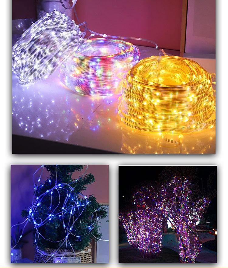 Guirlande lumineuse solaire d'extérieur étanche IP65 basse tension avec télécommande pour jardin, terrasse, décoration de fête de mariage_voghion.com