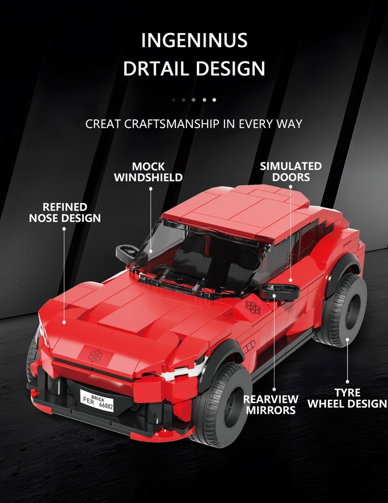 Modellismo, blocchi di costruzione per auto a otto griglie, puzzle per camion, assemblaggio di auto della polizia, ornamenti, modello di auto da corsa, autocarro con cassone ribaltabile, giocattolo_voghion.com
