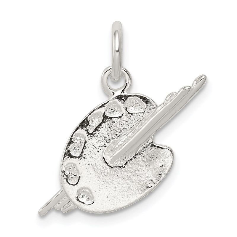 Sterling Silver Palette Charm_voghion.com