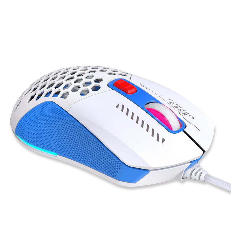 Nouvelle souris de jeu eSport filaire creuse X300 RGB lumineuse et légère Gaming_voghion.com