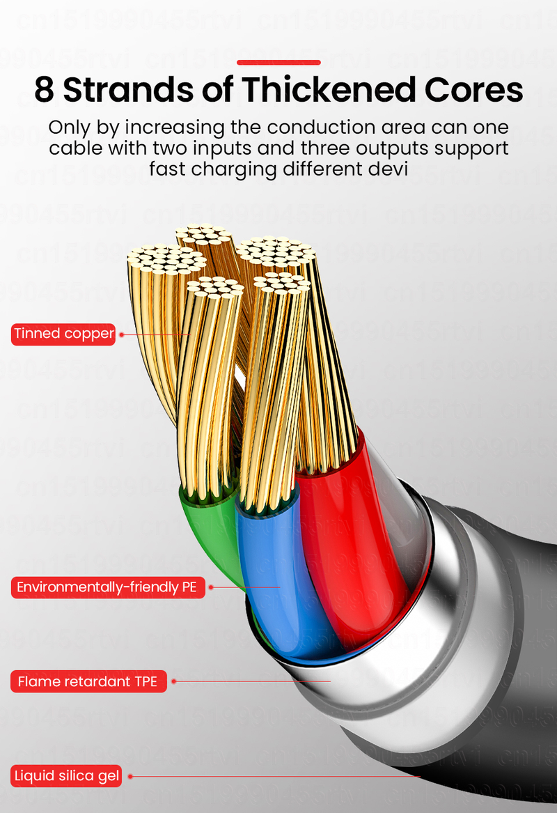 3 5A in 1 Spring Charging USB Cable For Huawei 3in1 2in1 Micro USB Type-C Fast Charger Data Cable Cord For iPh    _voghion.com