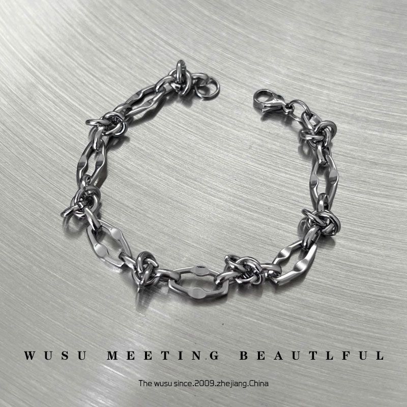 Thorn Titanium Steel For Men And Women, Ins Style Hip-Hop Niche High-End Feel, Non-Fading Men's Bracelet_voghion.com