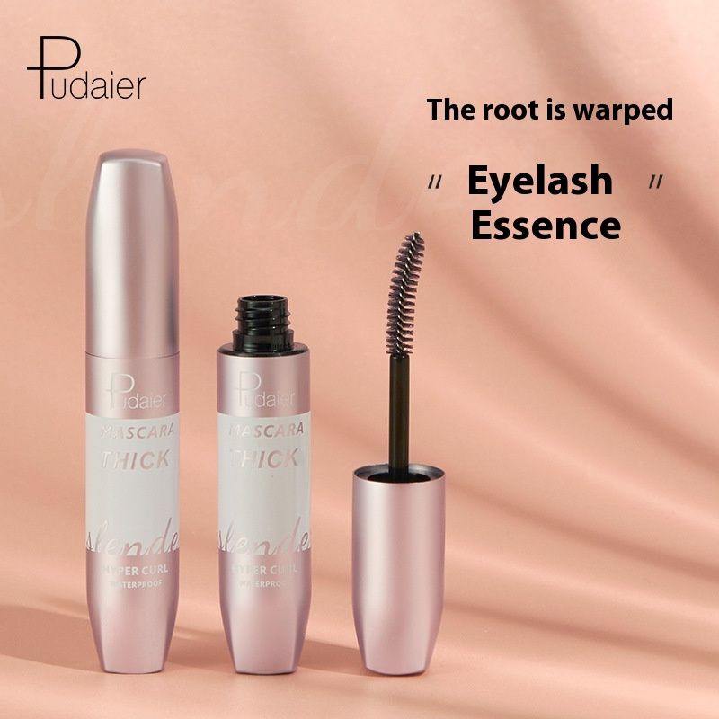 Tyk, krøllet og slank øjenmakeup, sort, vandfast og ikke-anløbende mascara, stylingvæske, 4D Eye Black_voghion.com