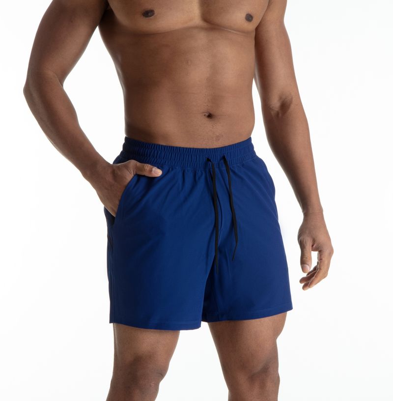 Men's Mesh Panel Running Shorts - Quick-Dry & Breathable For Gym Basketball & Outdoor Workouts (Black/White)_voghion.com