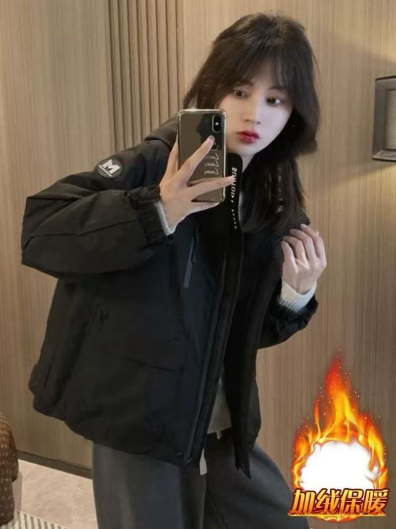 Giacca corta in cotone spesso e larga in stile coreano invernale da donna, in vendita diretta in fabbrica_voghion.com