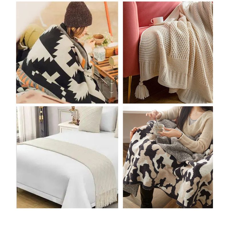 Zebra-Print Sofa Überwurf Halbsamt Büro Nickerchen Dekorative Decke_voghion.com