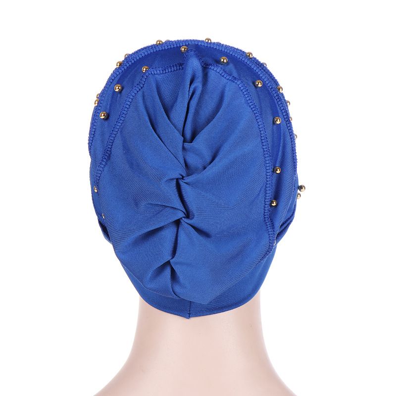 neue Pullovermütze, Perlenmütze, Herbst- und Winterhut mit dünnem Flor, Turbanmütze, Nachtmütze, Entbindungsmütze_voghion.com