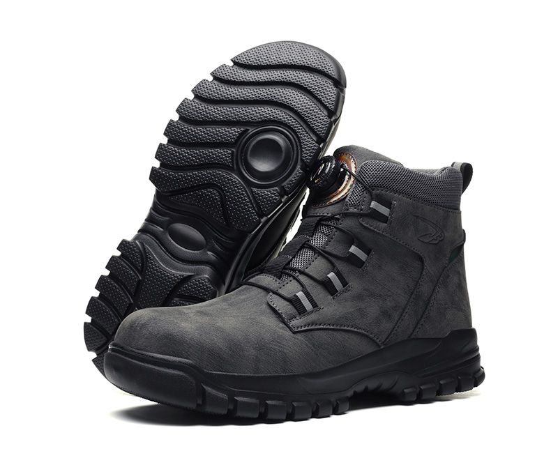 New Fashion 2024 Waterproof Security Work Safety Protective Leather Boots Anti-smash Anti-puncture Industrial Shoes_voghion.com