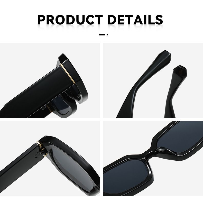 Herren-Sonnenbrillen, kleiner Rahmen, Sonnenbrillen für Männer und Frauen mit UV-Schutz, High-End-Beige, polygonal, Anti-Blaulicht_voghion.com